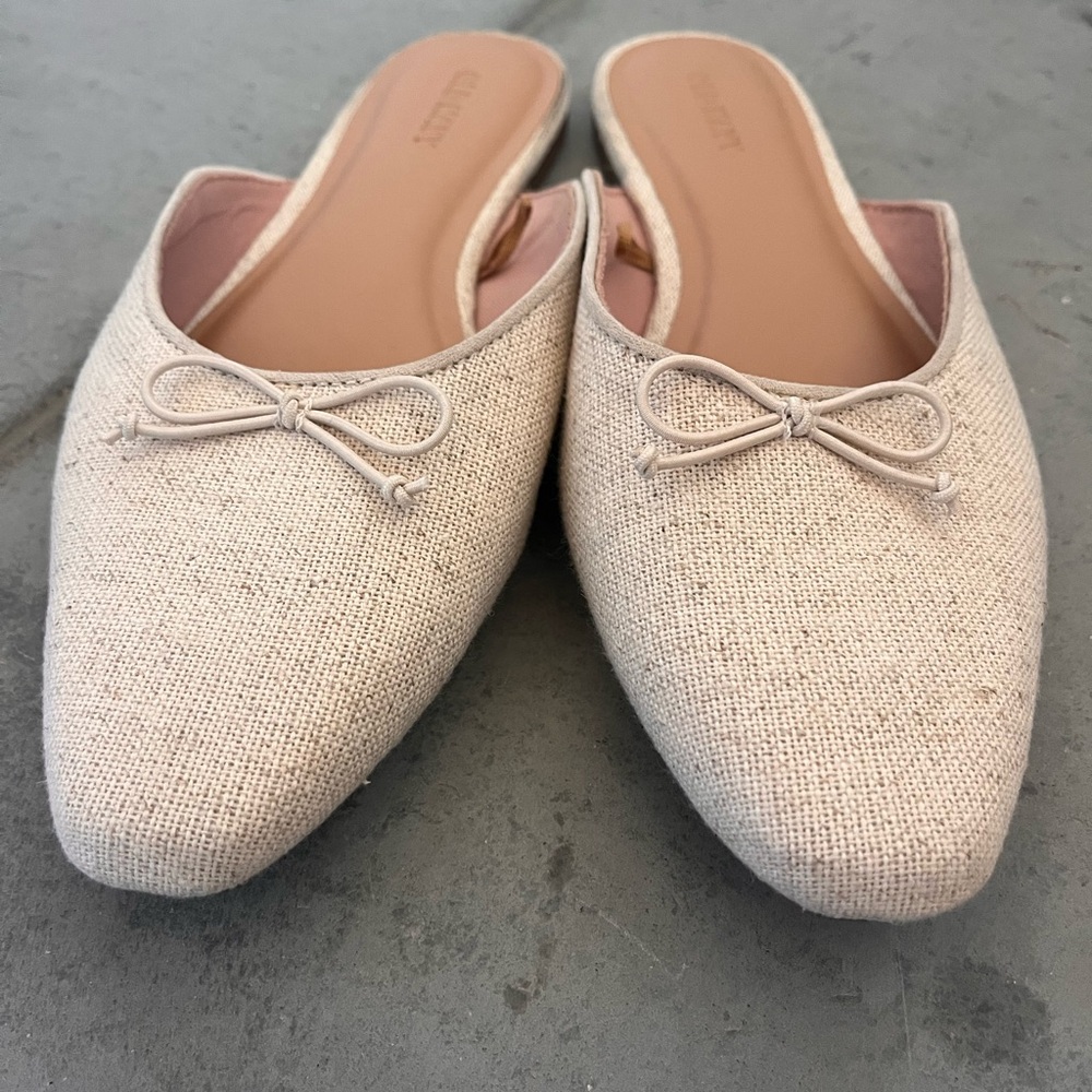 Old Navy Cream Mules